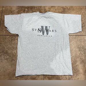 90s Star Wars Rebelwear Movie Promo Graphic T-Shirt Gray Size X-Large